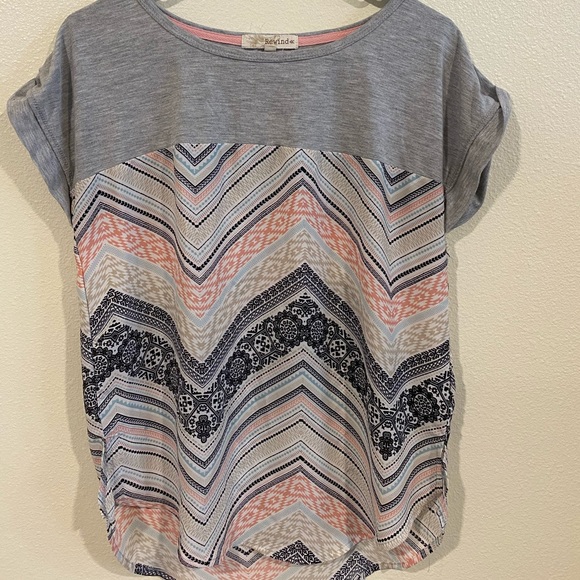 Chevron pattern tee - Picture 2 of 2